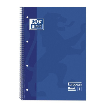 CUADERNO ENRI OXFORD SCHOOL EUROPEAN A-4  80H 5*5 AZUL 100430197