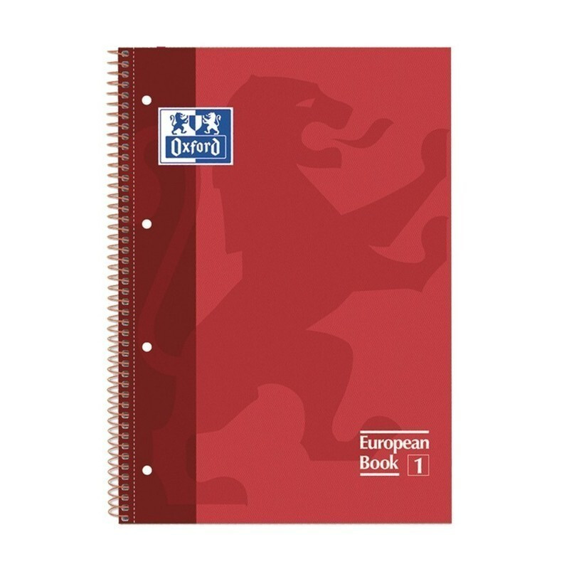 CUADERNO ENRI OXFORD SCHOOL EUROPEAN A-4  80H 5*5 ROJO 100430198
