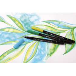 ROTULADOR DOBLE PUNTA LYRA AQUA BRUSH DUO PINCEL C/12U CARTON 6521120 FILA