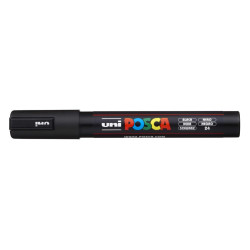 MARCADOR UNI-BALL POSCA PC-5M PUNTA REDONDA 1,8-2,5MM NEGRO -24- 152777000