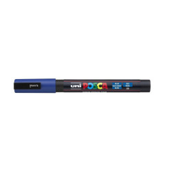 MARCADOR UNI-BALL POSCA PC-3M PUNTA REDONDA 0,9-1,3MM AZUL -33-