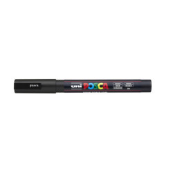 MARCADOR UNI-BALL POSCA PC-3M PUNTA REDONDA 0,9-1,3MM NEGRO -24- 263673000