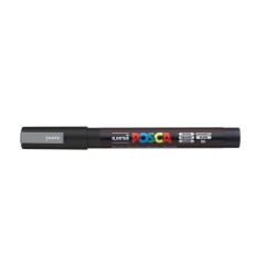 MARCADOR UNI-BALL POSCA PC-3M PUNTA REDONDA 0,9-1,3MM PLATA -26-