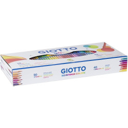 JUEGO GIOTTO LAPIZ STILNOVO 50 COLORES + 40 GIOTTO TURBO COLOR 90 PZAS 257500 FILA