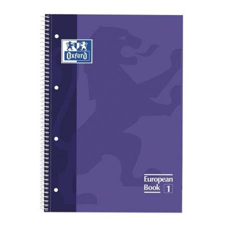 CUADERNO ENRI OXFORD SCHOOL EUROPEAN A-4  80H 5*5 VIOLETA 100430201
