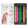 LAPIZ MILAN ACUARELABLE 12 COLORES C/PINCEL CAJA METAL 7468112C