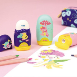 SACAPUNTAS MILAN AFILA BORRA CAPSULE OVAL FAIRY TALE C/16U 4701116FR