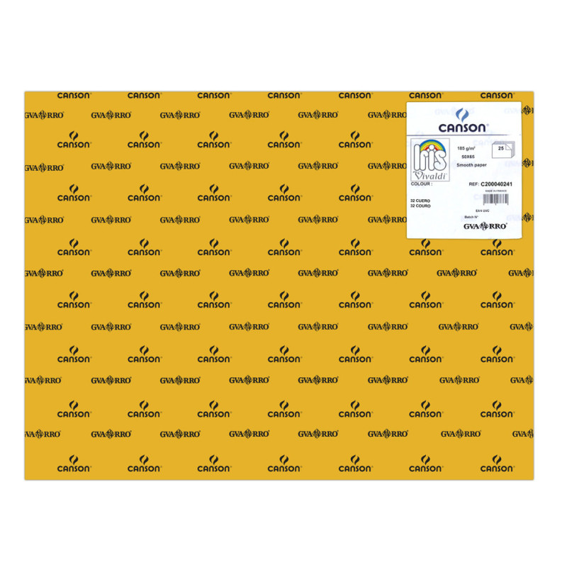 CARTULINA CANSON GUARRO IRIS 30KG 50*65 CUERO 32 PTE/25U