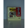 BLOC NOTAS ADHESIVO POST-IT 654 SUPER STICKY 76*76 PTE 3+3 REGALO 3M