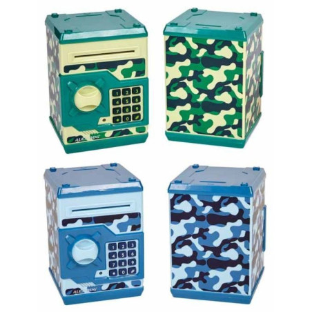 HUCHA METAL CAJA FUERTE CODIGO ALEX BOG CAMUFLAJE EB-360