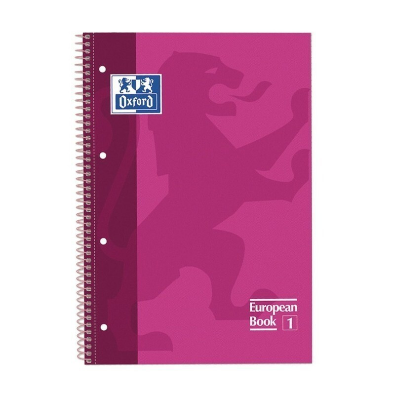 CUADERNO ENRI OXFORD SCHOOL EUROPEAN A-4  80H 5*5 FUCSIA 100430270