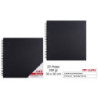 BLOC PAPEL MADRID PAPEL NEGRO 30*30 200G BLOC 20H PD140-03