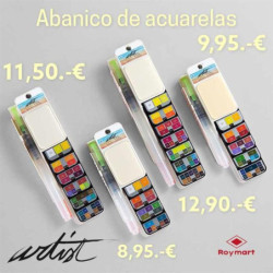 ACUARELA ALEX BOG ABANICO 25 COLORES PROFESSIONAL AB-0431