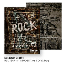 AGENDA ESCOLAR SENFOR18 8º 1DP KATACRACK GRAFFITI 134718