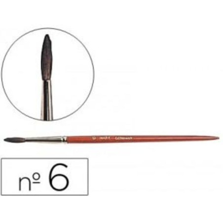 PINCEL MADERA ACUARELA JOVI  6 C/12U