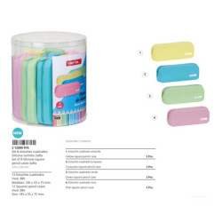 SET 8 PORT. CUADRADOS SILICONA SURT. SAFTA SAFTA26 312089976 23X27 UNIDAD