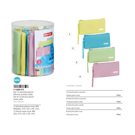 SET 12 PORT. PLANOS SILICONA SURT. SAFTA SAFTA26 312089975 23X19,5 UNIDAD