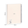 CUADERNO EUROPEAN MILAN A4 80 LISO 95G 430 SINCE 1918 BEIGE 57141E80BG