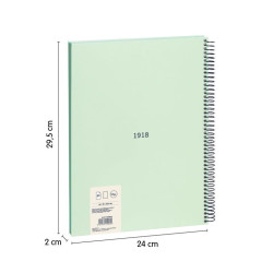 CUADERNO EUROPEAN MILAN A4 80 LISO 95G 430 SINCE 1918 VERDE 57141E80GR