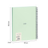 CUADERNO EUROPEAN MILAN A4 80 LISO 95G 430 SINCE 1918 VERDE 57141E80GR