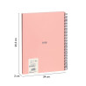 CUADERNO EUROPEAN MILAN A4 80 LISO 95G 430 SINCE 1918 ROSA 57141E80P