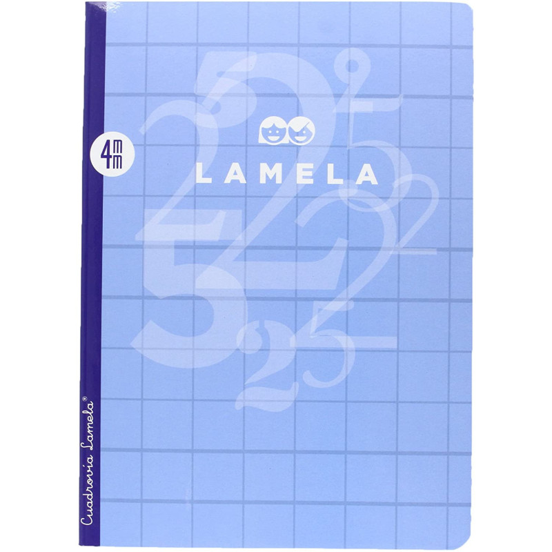 LIBRETA GRAPADA A4 50H C/4MM CUADROVIA LAMELA