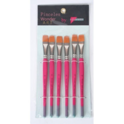 PINCEL PRYSE 61100 Nº 14 MANGO CUADRADO CORTO SINTETICO PLANO 1P