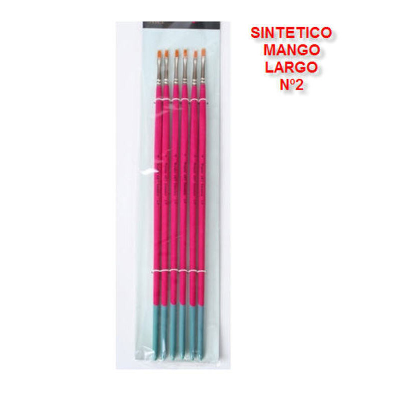 PINCEL PRYSE 61120 Nº 2 MANGO LARGO SINTETICO PLANO 2P