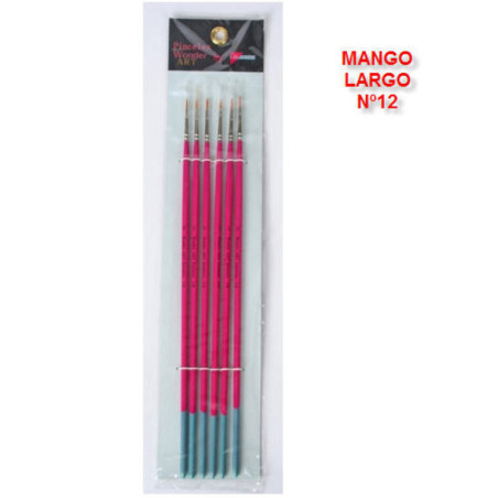PINCEL PRYSE 61130 Nº 12 MANGO CUADRADO LARGO SINTETICO REDONDO 2R