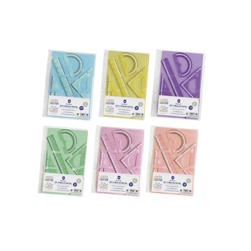 REGLA JUEGO DISEÑO PASTEL 4 PIEZAS BISMARK Y FUNDA MULTITALADRO 328568 POESSA (12)