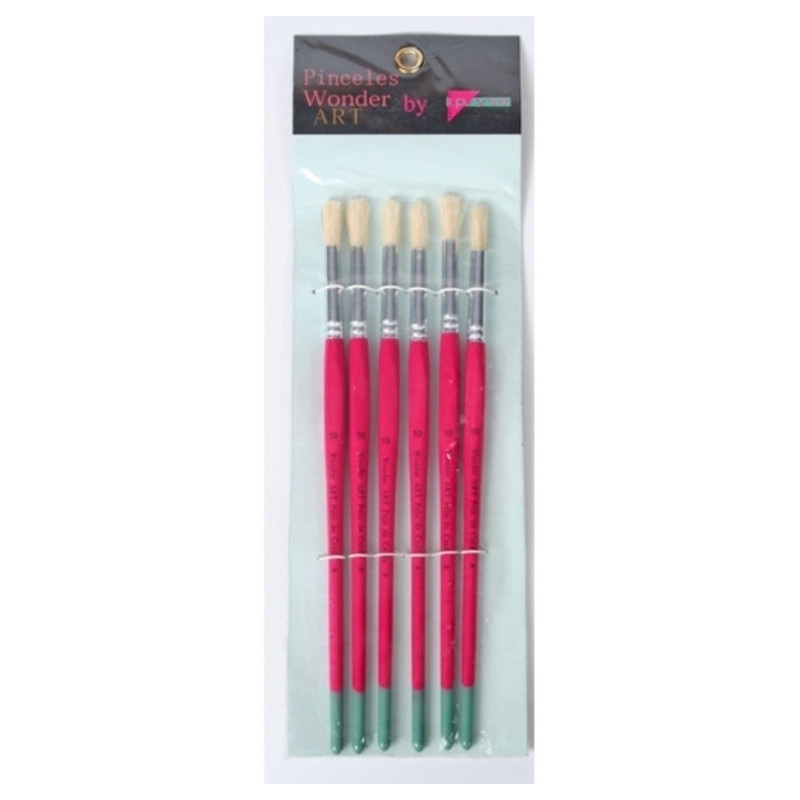 PINCEL PRYSE 61210 Nº 10 MANGO CUADRADO PELO CERDA REDONDO