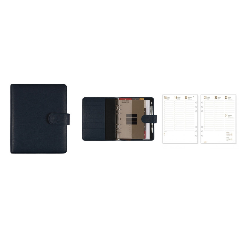 AGENDA FINOCAM OPEN  1000 PIEL ANDREA AZUL S/V