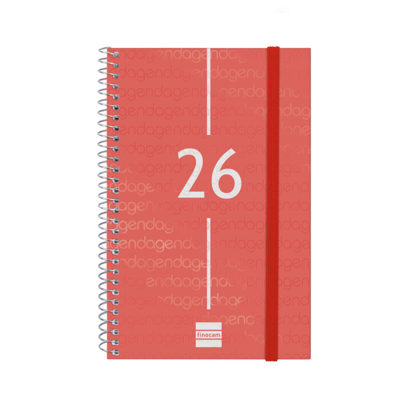 AGENDA YEAR E5 SVH 2026 ROJO+ FINOCAM26 741443026 125 X 14 X 181 MM
