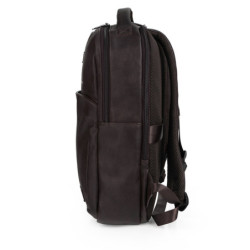 MOCHILA 2 DP 15,6" STATUS PIEL SINTETICA CHOCOLATE 015 412155 GABOL21 BUSINESS
