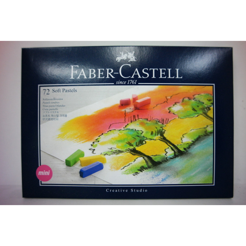 TIZA FABER-CASTELL GOLDFABER CUADRADA 72 COLORES CAJA CARTON 128272