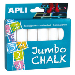 TIZA APLI BLANCA GRUESA PARA SUELO 14370 C/6U