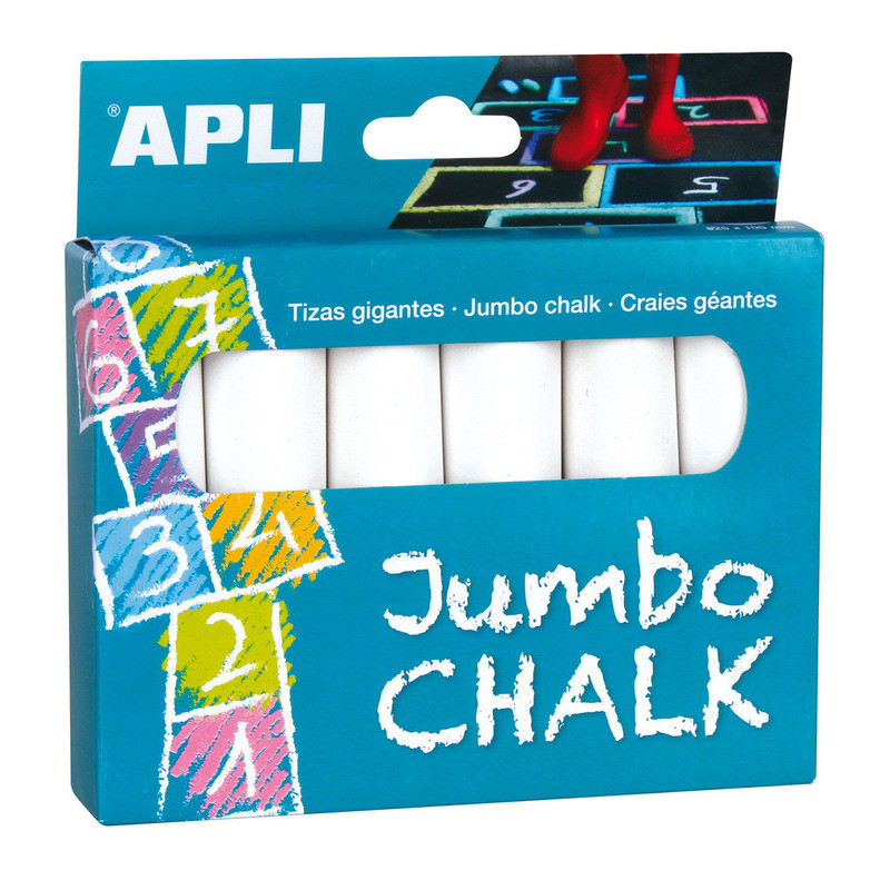 TIZA APLI BLANCA GRUESA PARA SUELO 14370 C/6U