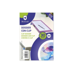 DOSSIER CLIP 30H A-4 CLUB PASTEL COLORES SURTIDOS PTE 50U POESSA 326631