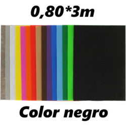 TISSUE NO TEJIDO ROLLO 0,80*3M COLOR NEGRO UNIDAD 01001310 GRAFOPLAS
