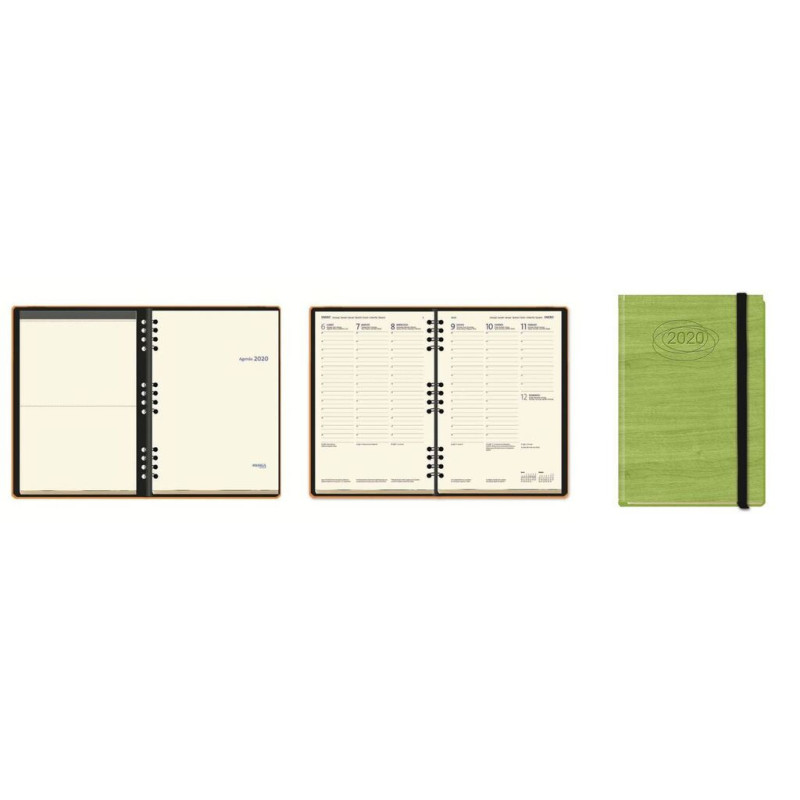 AGENDA MYRGA 2020 4º S/V WIRE-O 3152VE MIRAVET VERDE EDICROMO