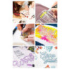 ROTULADOR BICOLOR BORDE PLATA CAJA REGALO 21U ALEX BOG OUTLINE PEN AB-0421