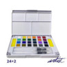 CAJA 24 ACUARELAS C/PINCELES AGUA ALEX BOG AB-0447
