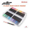 ROTULADOR ACRILICO PINCEL ALEX BOG LIQUID BRUSH MALETA REGALO 48 COLORES AB-0667