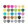 ROTULADOR DOBLE PUNTA PROFESIONAL MARKERS CAJA REGALO 30 COLORES SURTIDOS AB-0730 ALEX BOG