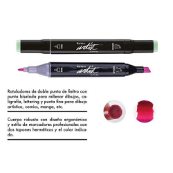 ROTULADOR DOBLE PUNTA PROFESIONAL MARKERS CAJA REGALO 40 COLORES SURTIDOS AB-0740 ALEX BOG