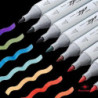ROTULADOR DOBLE PUNTA PINCEL MARKERS CAJA REGALO 30 COLORES SURTIDOS AB-1230 ALEX BOG