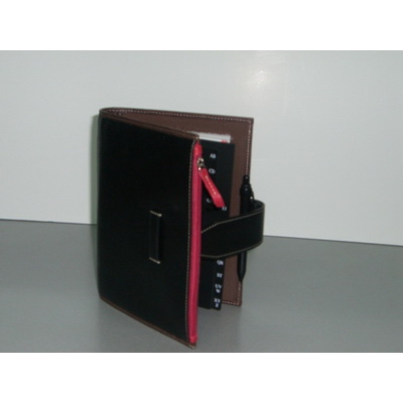 AGENDA MR ACTIVA 6A SHANGAI ZIP PIEL NEGRO S/V 29553 ^