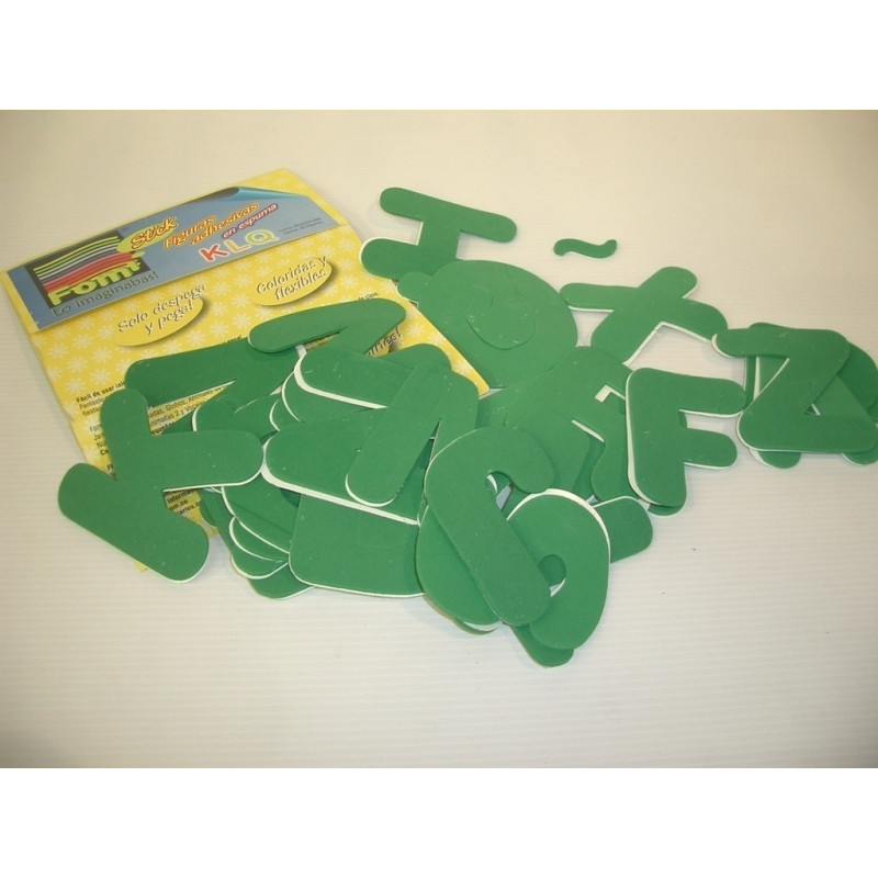FIGURAS EVA 2MM ADHESIVAS LETRAS MAYUSCULAS F1109-099 ^