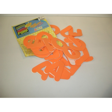 FIGURAS EVA 2MM ADHESIVAS VOCALES MAYUSCULAS F1111-099 ^