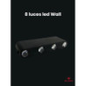 PROYECTOR LED 8 LUCES PARA PARED MULTI COLORES ALEX BOG NH-379